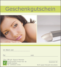 Gutschein Kosmetik