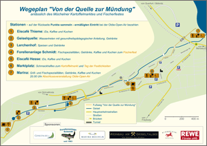 Faltblatt Fußmeile Von der Quelle zur Mündung